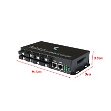 Fiber Switch SC (B) 8 Port BIDI SM 20KM 155M + 2GE Uplink