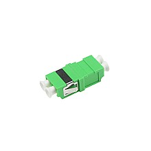 ตัวต่อหัวไฟเบอร์ LC-LC (APC) Duplex Green Single-mode