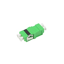 ตัวต่อหัวไฟเบอร์ LC-LC (APC) Duplex Green Single-mode