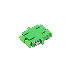  ตัวต่อหัวไฟเบอร์ SC-SC (APC) Duplex Green Single-mode