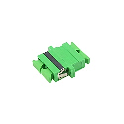  ตัวต่อหัวไฟเบอร์ SC-SC (APC) Duplex Green Single-mode