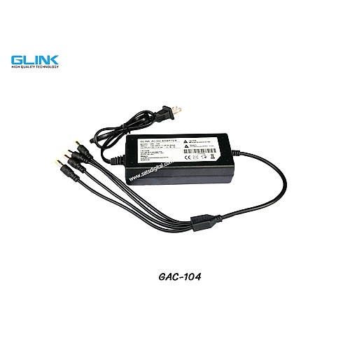 Adapter 12V/5A 4 หัว GLINK รุ่น GAC-104