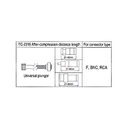 คีมอัดหัว BNC, RG6 ชนิดกันน้ำ LINK รุ่น TC-2315