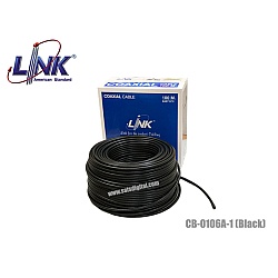 สายนำสัญญาณ RG6 LINK รุ่น CB-0106A-1 สีดำ (100M)