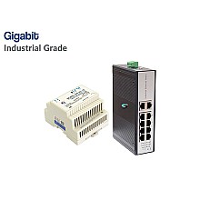 Gigabit Induatrial Switch HUB 10 LAN (Full)