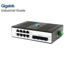 Gigabit Industrial Switch 8 Port LAN + 4 SFP Port