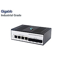 Gigabit Industrial Switch 4 Port LAN + 4 SFP Port