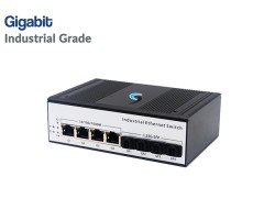 Gigabit Industrial Switch 4 Port LAN + 4 SFP Port
