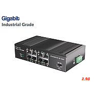 Industrial Switch 2.5G 8 Port + 10G SFP Port Uplink