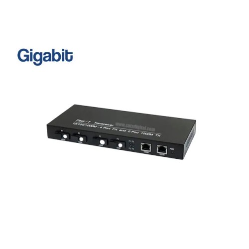 Fiber Switch SC (B) 4 Port BIDI SM 3KM 1.25G + 2GE Uplink