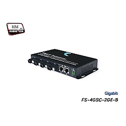 Fiber Switch SC (B) 4 Port BIDI SM 3KM 1.25G + 2GE Uplink