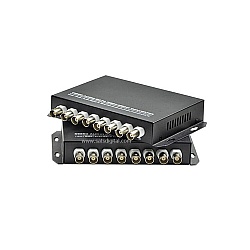 Fiber Optic Video Converter 8 Channel 720p