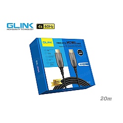 สาย HDMI ไฟเบอร์ออฟติก GLINK 4K@60Hz ยาว 20 เมตร