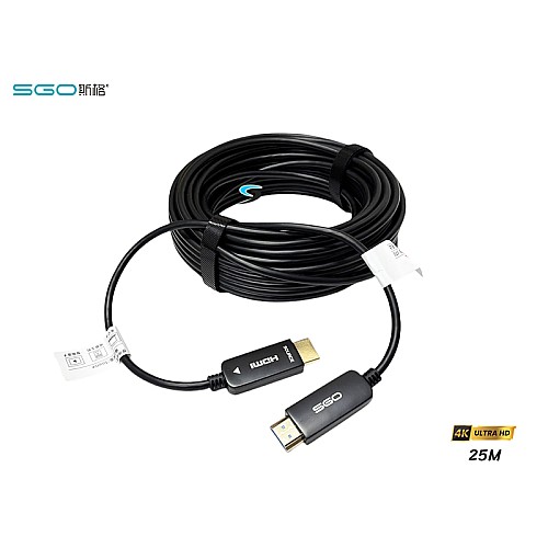 สาย HDMI ไฟเบอร์ออฟติก SGO 4K@60Hz ยาว 25 เมตร