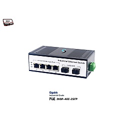 Gigabit Industrial PoE Switch 4 Port + 2 SFP Uplink