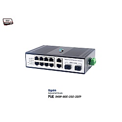 Gigabit Industrial PoE Switch 8 Port + 2GE + 2SFP Uplink