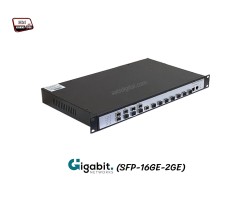 Gigabit FIBER SFP Switch 16 Port + 2 Gigabit Uplink