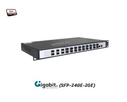 Gigabit FIBER SFP Switch 24 Port + 2 Gigabit Uplink