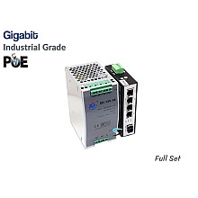 Gigabit Industrial PoE Switch 4 Port + 1 SFP + IND Power