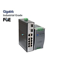 Gigabit Industrial PoE Switch 8 Port + 2GE + 2 SFP + IND Power