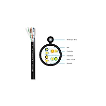 สายแลนภายนอก CAT6 100 เมตร มีสลิง LINK รุ่น US-9106MD-1