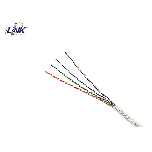 สายแลนภายใน Cat5E สีขาว แบ่งขาย LINK รุ่น US-9015LSZH-1