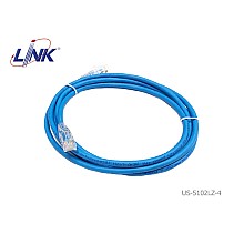 สายแลน Cat6 สำเร็จรูปสีฟ้า LINK รุ่น US-5102LZ-4 ยาว 2 เมตร