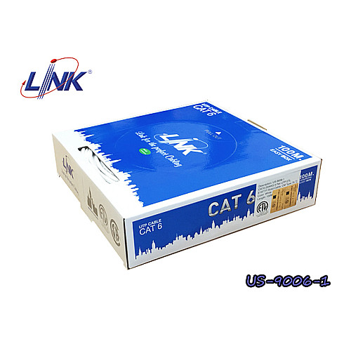 LINK สายแลน CAT6 รุ่น US-9106A-1 สีฟ้า (100M)