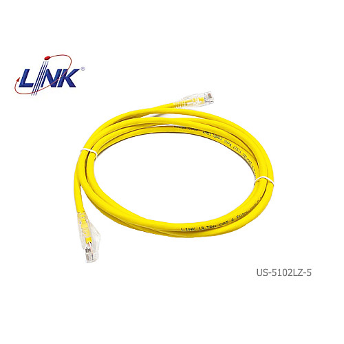 LINK สายแลน CAT6 รุ่น US-5102LZ-5 YELLOW (2M)