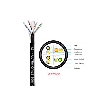 สายแลนภายนอก Cat6 LINK รุ่น US-9106OUT กล่อง 305 เมตร