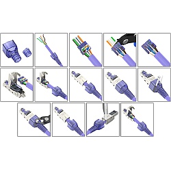 หัวแลน Cat7 สำหรับสายแลน Utp, Ftp, Stp