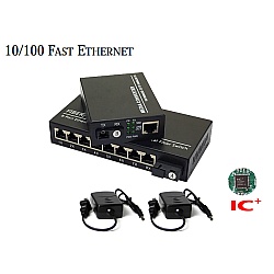 Media Converter 1X8 Port 10/100Mbps BIDI 20KM