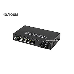 Media Converter 1X4 Port 10/100Mbps Duplex