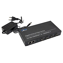 Fiber SFP Switch 4 Port 1.25G + 2GE Uplink