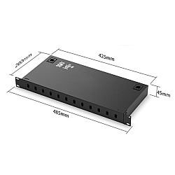 ODF Rack Mount 1U WDM FC Connector 24 Core