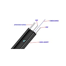 สายไฟเบอร์ออฟติก SMF 1 Core มีสลิง เข้าหัว SC/UPC ยาว 50 เมตร