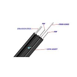 สายไฟเบอร์ออฟติก 2 Core SM เข้าหัว SC/UPC ยาว 300 เมตร