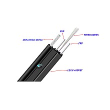 สายไฟเบอร์ออฟติก 6 Core G657A1 LSZH FRP มั้วน 300 เมตร