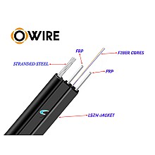 สายไฟเบอร์ออฟติก 2 Core 300 เมตร + Media DX 1G