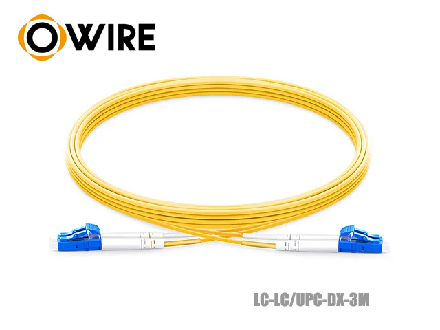 single mode lc lc upc duplex patch cord owire ยาว 3 เมตร ราคาถก