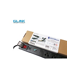 ปลั๊กไฟ 6 ช่อง สำหรับตู้แร็ค GLINK รุ่น GPDU-07K