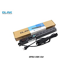 ปลั๊กไฟ 6 ช่อง สำหรับตู้แร็ค GLINK รุ่น GPDU-08K-5M