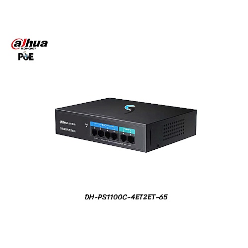 PoE Switch Dahua 4 Port 10/100 + 2ET Uplink