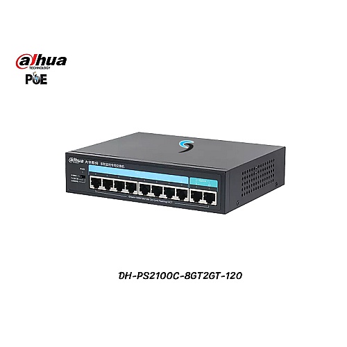 Gigabit PoE Switch Dahua 8 Port + 2GE Uplink