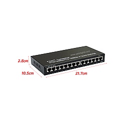 Gigabit PoE Switch 12 Port + 2 LAN GE Uplink