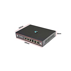 Gigabit PoE Switch 4 Port + 2 LAN GE Uplink