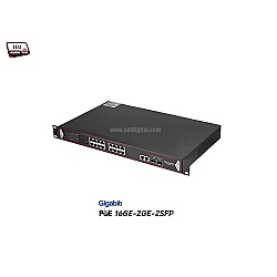 Gigabit PoE Switch 16 Port + 2GE + 2 SFP (Rack)