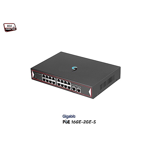 Gigabit PoE Switch 16GE PoE + 2GE (Small)