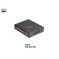 Gigabit PoE Switch 8 Port + 2 LAN GE Uplink