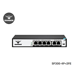 Commando PoE Switch 8 Port 10/100 + 2 LAN FE Uplink